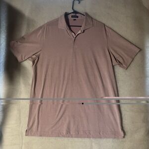 Peter Millar Crown Crafted Palm Pink Polo Shirt Size XL